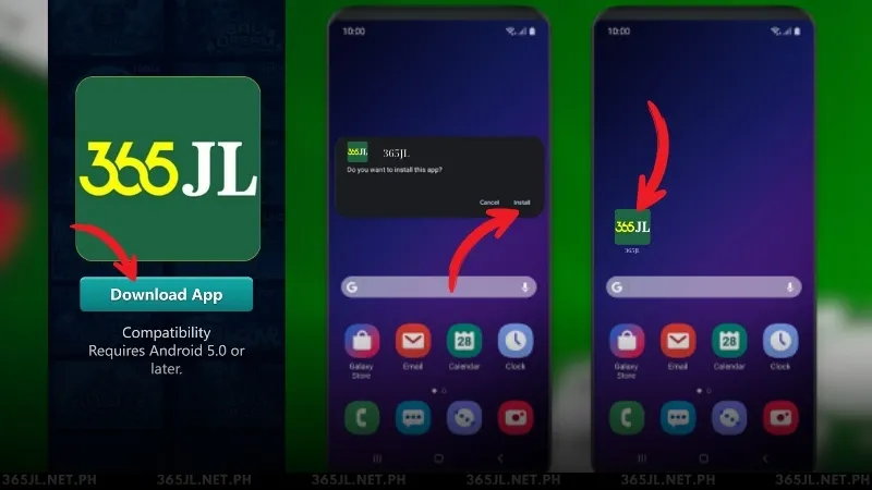 Install 365JL App Android